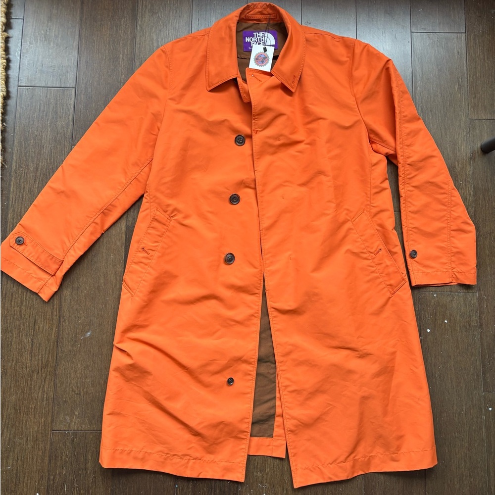 North Face Purple Label orange trench coat- never worn!